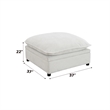 ACME Marisa Modular Ottoman with Storage in Beige Boucle