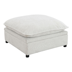 ACME Marisa Modular Ottoman with Storage in Beige Boucle