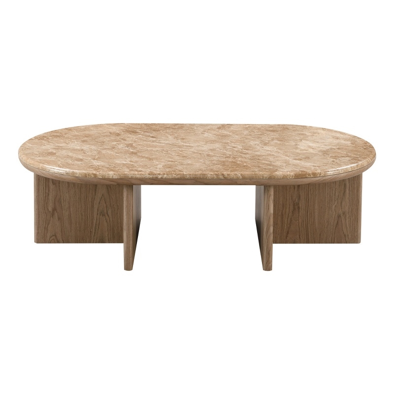 ACME Markku Coffee Table in Natural Marble & Oak
