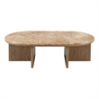ACME Markku Coffee Table in Natural Marble & Oak
