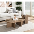 ACME Markku End Table in Natural Marble & Oak