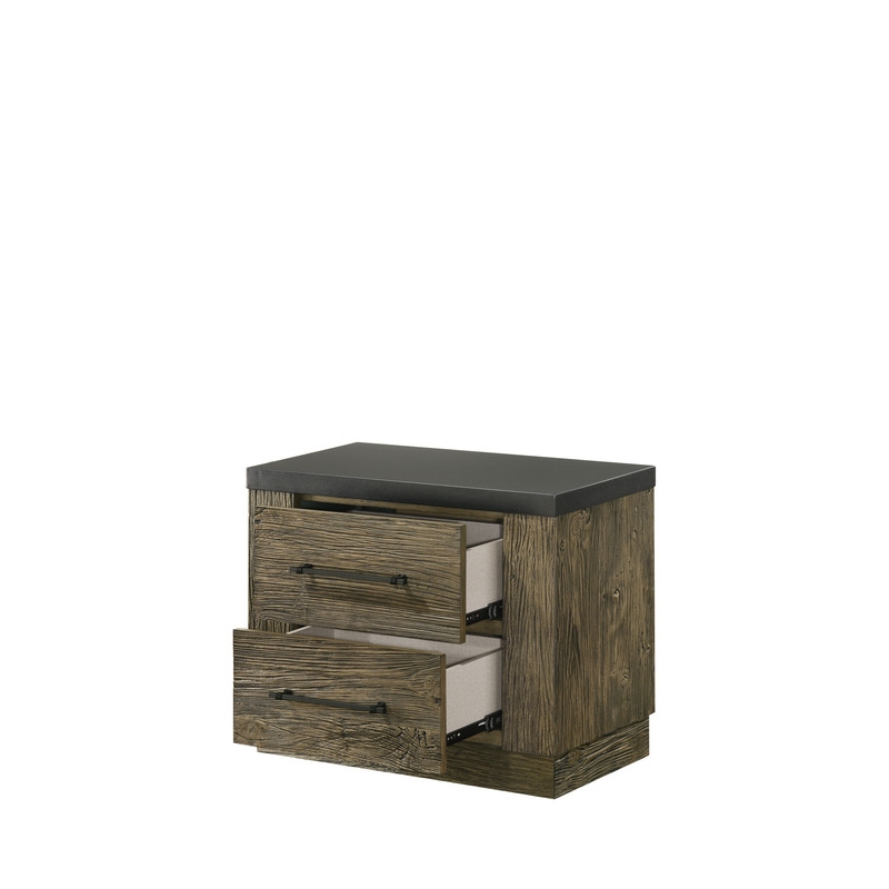 ACME Lance Nightstand in Distressed Oak