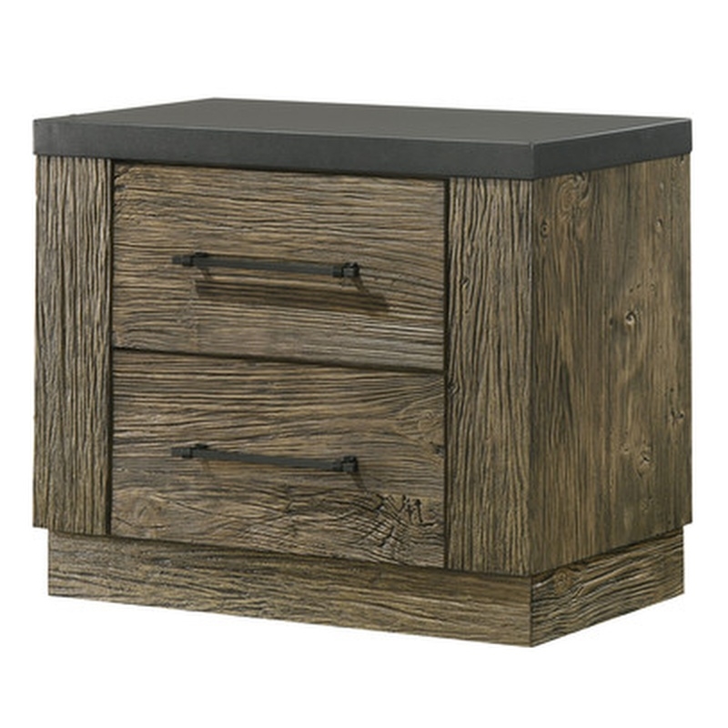 ACME Lance Nightstand in Distressed Oak