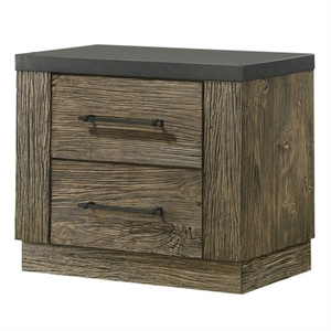 ACME Lance Nightstand in Distressed Oak