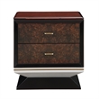 ACME Jamonica Nightstand in Gold & High Gloss