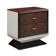 ACME Jamonica Nightstand in Gold & High Gloss