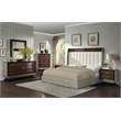 ACME Jamonica Nightstand in Gold & High Gloss