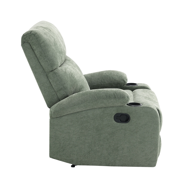 ACME Larkin Motion Recliner in Green Chenille