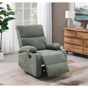 ACME Larkin Motion Recliner in Green Chenille