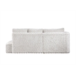 ACME Manya Sectional Sofa w/2Pillows in Ivory Corduroy