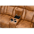 ACME Taddeo Power Motion Sectional Sofa Set in Two Tone Brown Leatherette