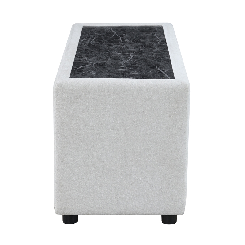 ACME Marisa Modular Console in Beige Boucle