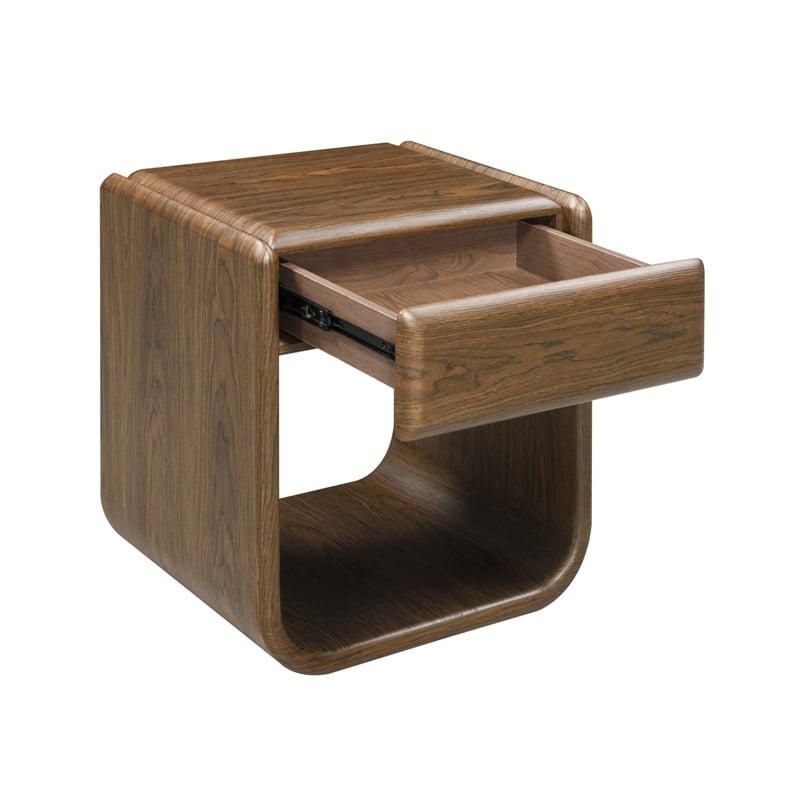 ACME Lanza End Table w/Drawer in Dark Walnut