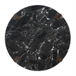 ACME Estella Coffee Table in Black Natural Marble Top & Walnut