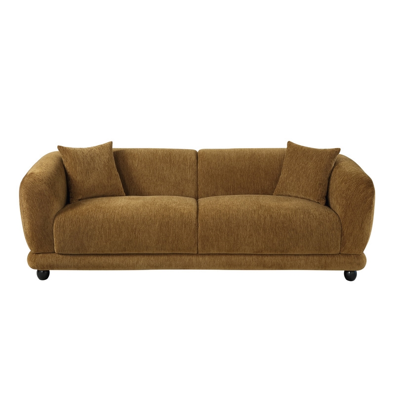 ACME Lennox Sofa w/2 Pillows in Brown Chenille