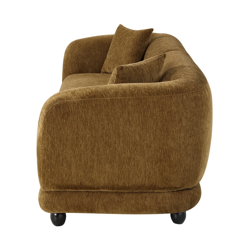 ACME Lennox Sofa w/2 Pillows in Brown Chenille