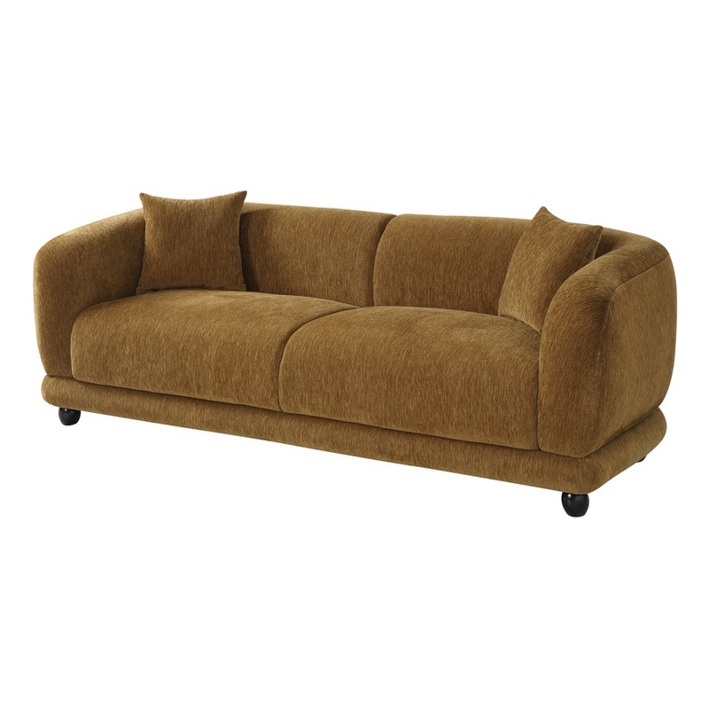 ACME Lennox Sofa w/2 Pillows in Brown Chenille