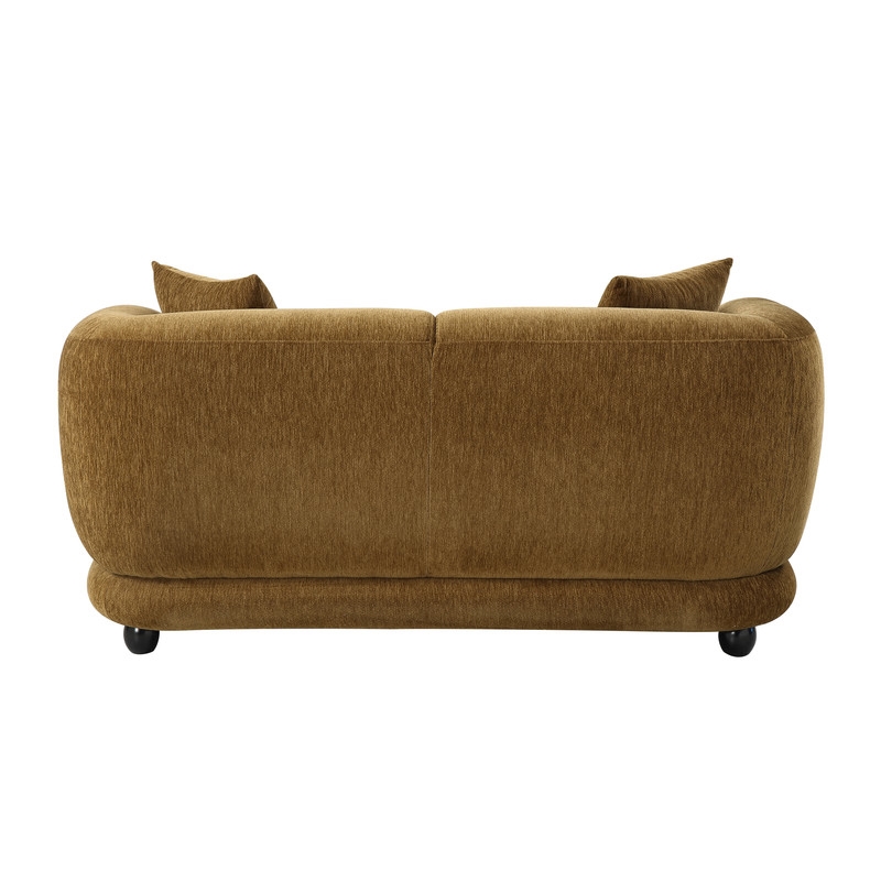 ACME Lennox Loveseat w/2 Pillows in Brown Chenille