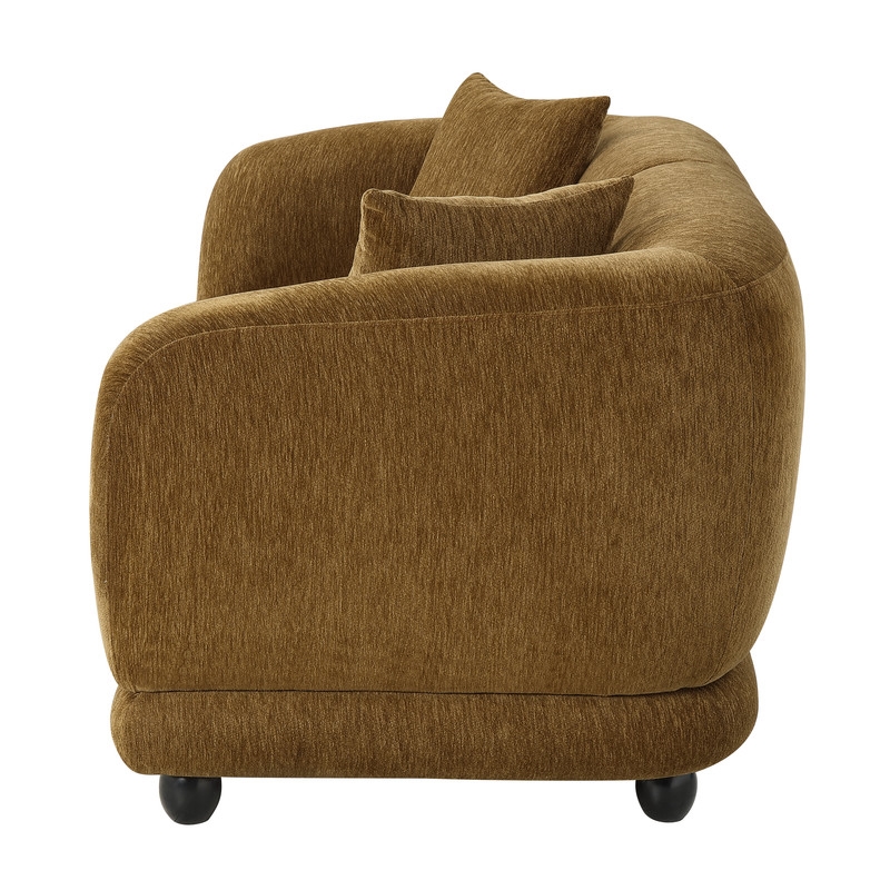 ACME Lennox Loveseat w/2 Pillows in Brown Chenille