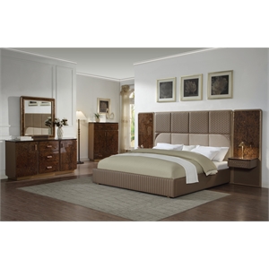 ACME Marcelino Nightstand in Brown & Beige