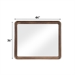 ACME Ouida Mirror in Brown and Gold