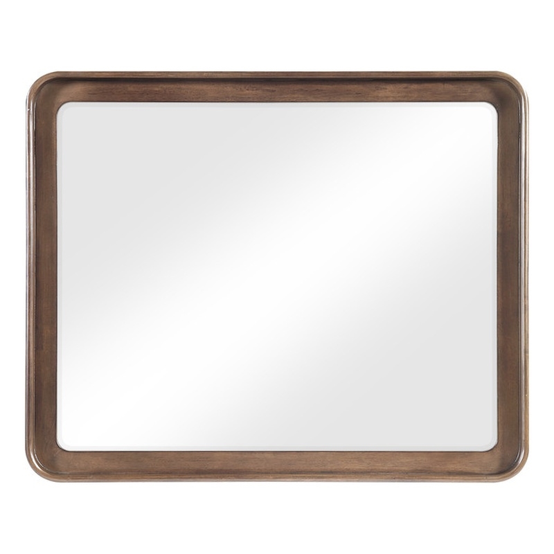 ACME Ouida Mirror in Brown and Gold