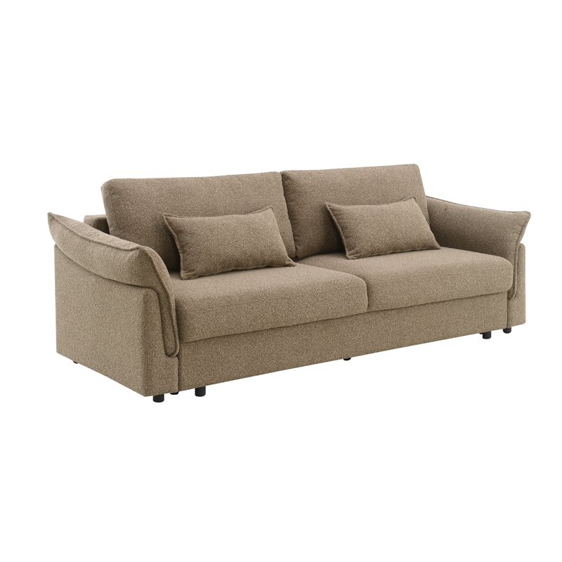 ACME Turpin Sofa w/Sleeper in Brown Boucle