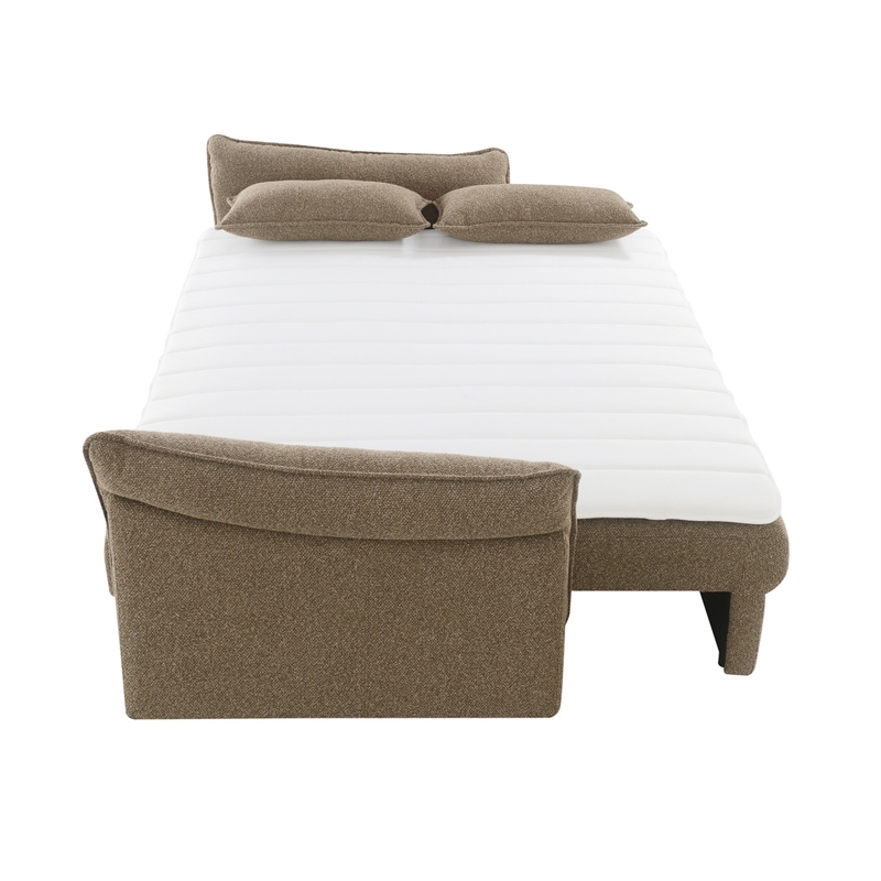 ACME Turpin Sofa w/Sleeper in Brown Boucle