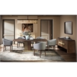 ACME Ouida Dining Table in Brown & Gold