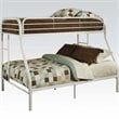 ACME Furniture Tritan Twin over Full Bunk Bed in White