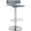 ACME Rania Swivel Adjustable Bar Stool in Gray