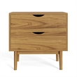Aeon Furniture Clara 2-Drawer Nightstand in Natural
