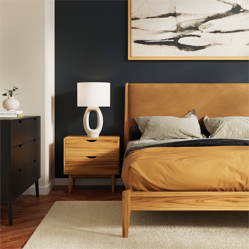 Aeon Furniture Clara 2-Drawer Nightstand in Natural