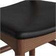 Aeon Furniture Troy Vegan Leather Counter Height Stool in Walnut