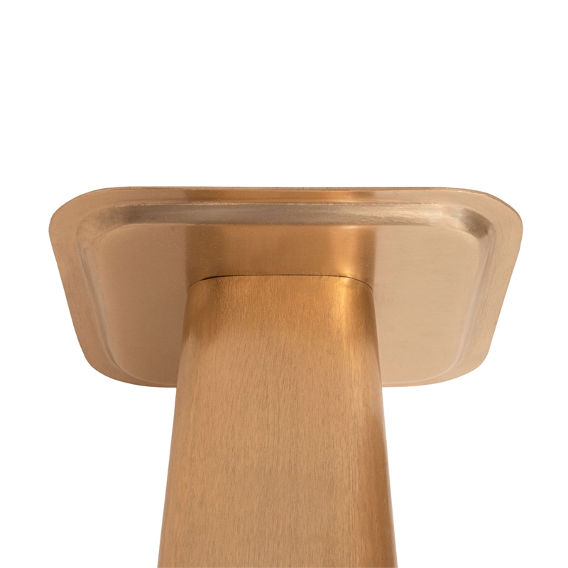 AEON Furniture Gallo Modern Iron Drink Table in Brushed Gold
