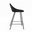 Marco Boucle Counter Height Stools in Black (Set of 2)