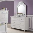 Picket House Furnishings Annie Engineered Wood Dresser and Mirror Set in White
