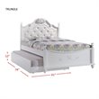 Picket House Furnishings Annie Full Bed with Storage Trundle in White