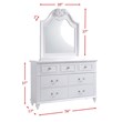 Picket House Furnishings Annie 4 Piece Twin Bedroom Set in White