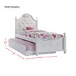 Picket House Furnishings Annie Twin Bed with Storage Trundle in White