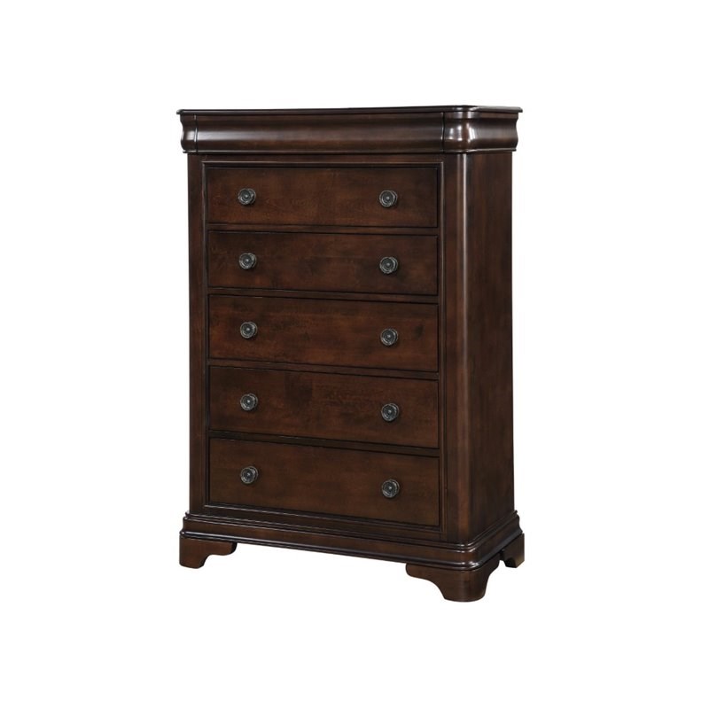 Picket House Furnishings Conley 5 Piece Queen Bedroom Set in Cherry