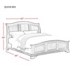 Picket House Furnishings Conley 5 Piece Queen Bedroom Set in Cherry