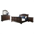 Picket House Furnishings Conley 4 Piece Queen Sleigh Bedroom Set in Cherry