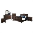 Picket House Furnishings Conley 6PC Queen Sleigh Bedroom Set in Cherry