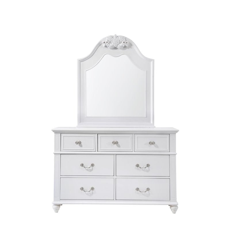 Picket House Furnishings Annie 6 Piece Twin Bedroom Set in White