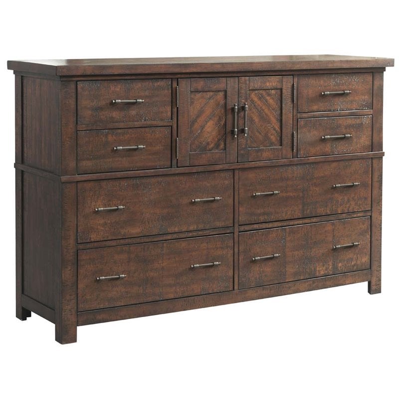 Picket House Furnishings Dex 7 Drawer Dresser in Walnut
