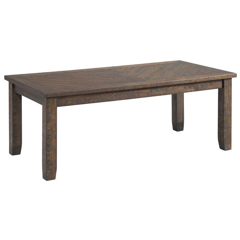 Picket House Furnishings Dex 3 Piece Coffee Table Set in Walnut