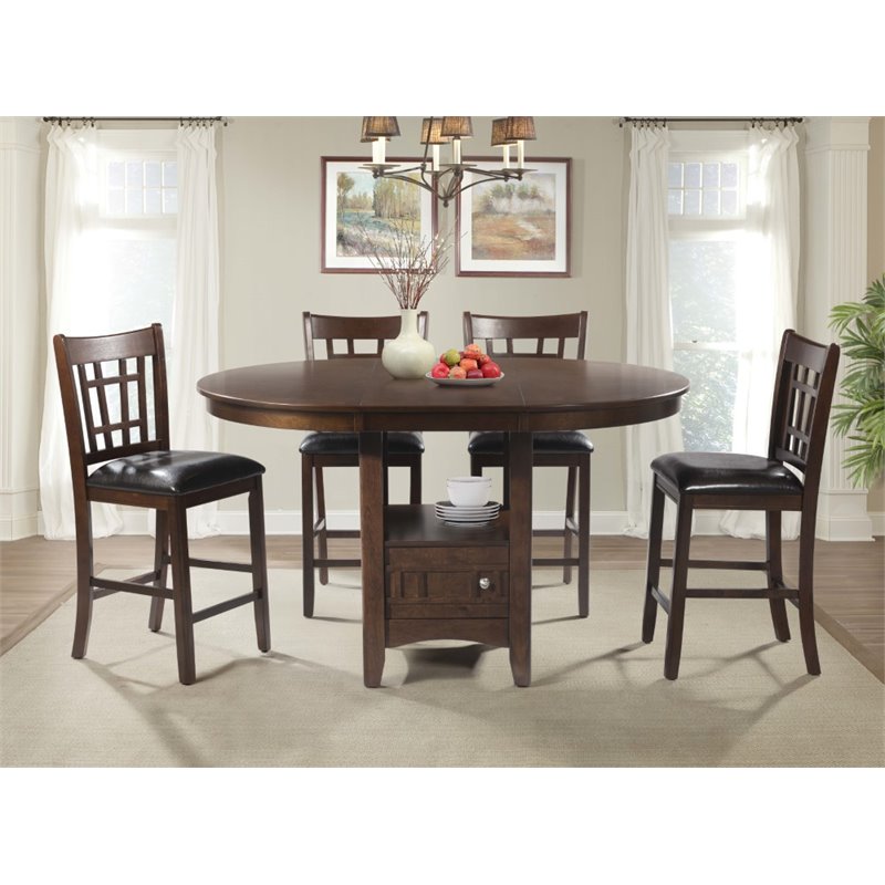 Picket House Furnishings Sam 5 Piece Extendable Counter Dining Set