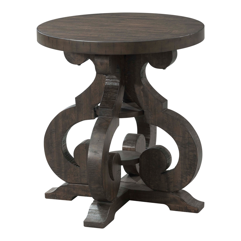 Picket House Furnshings Stanford End Table in Brown