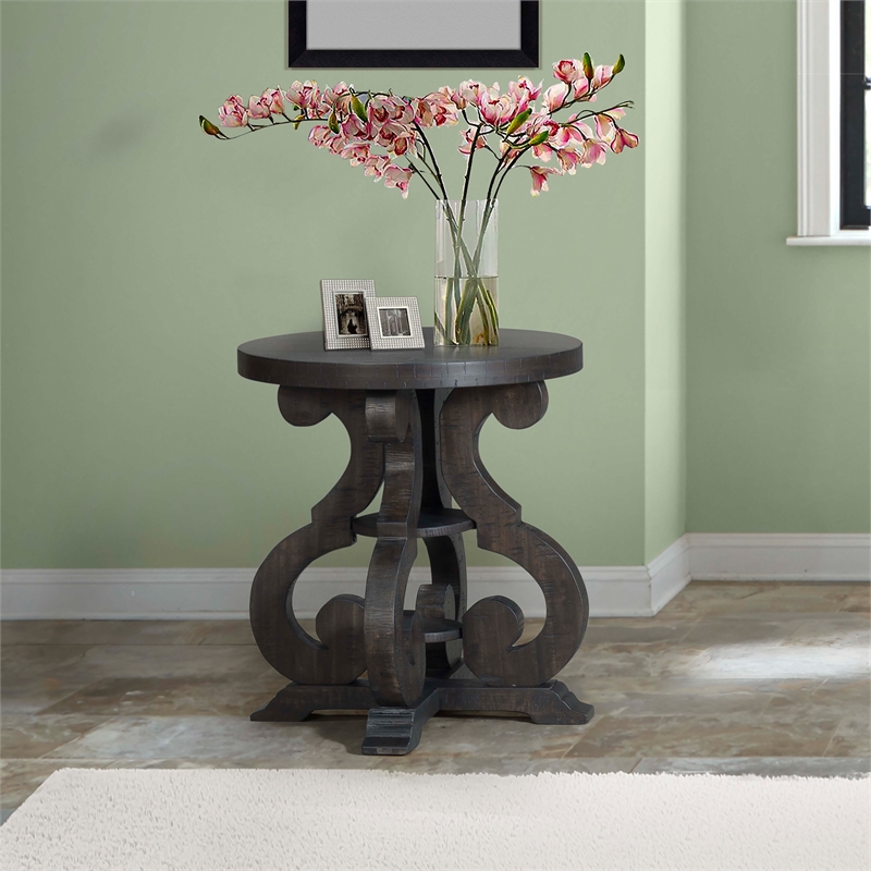 Picket House Furnshings Stanford End Table in Brown